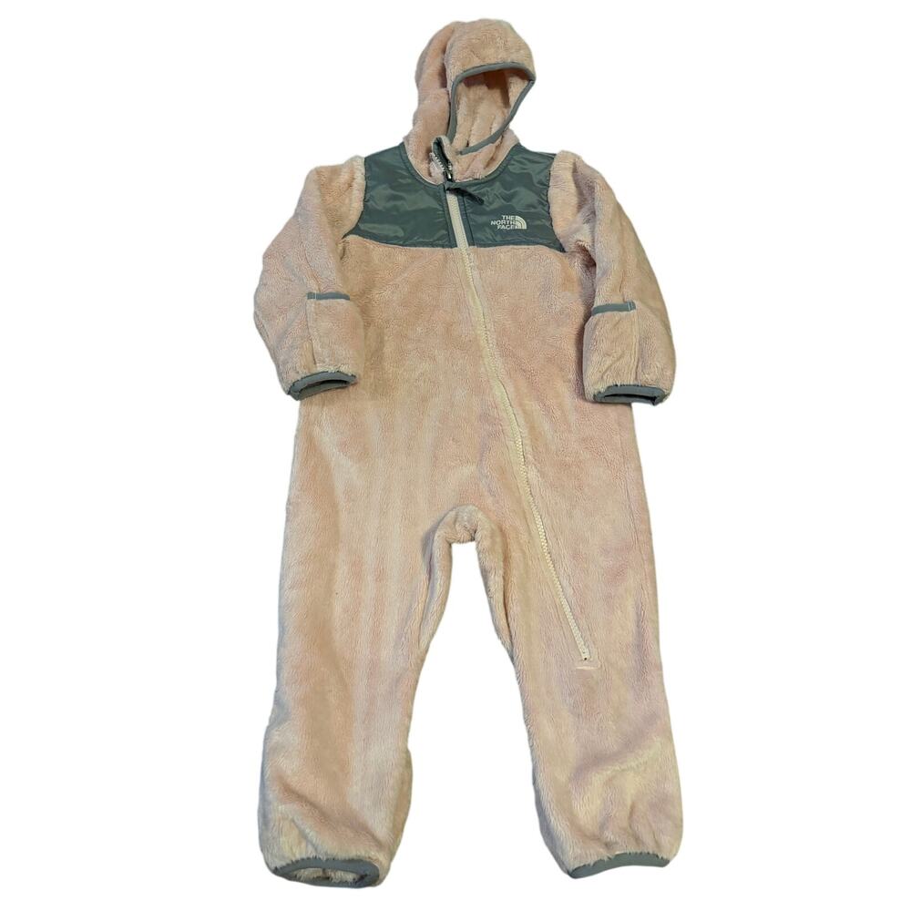 The north face pink fleece bunting 12-18m